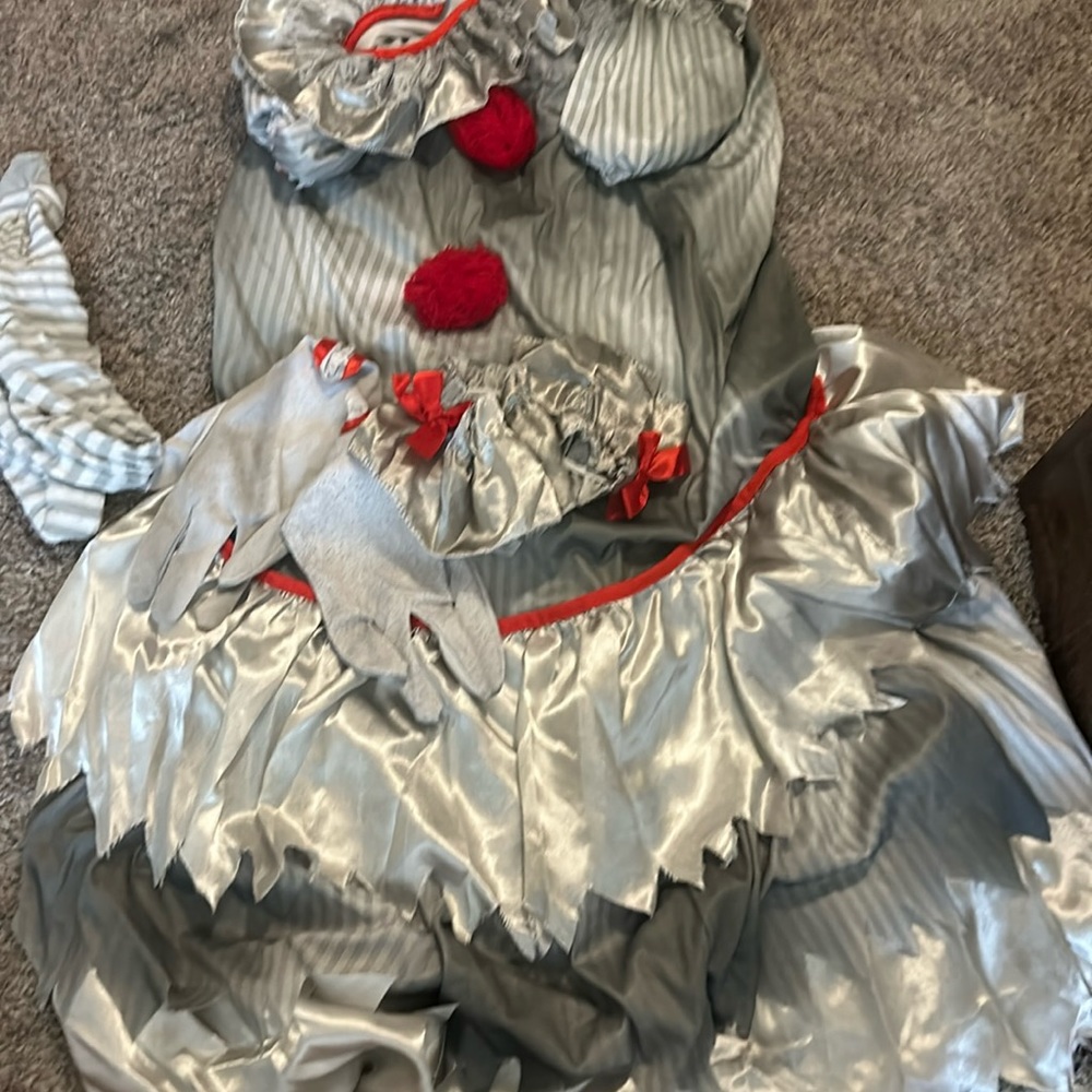 Clown Halloween costume for women.